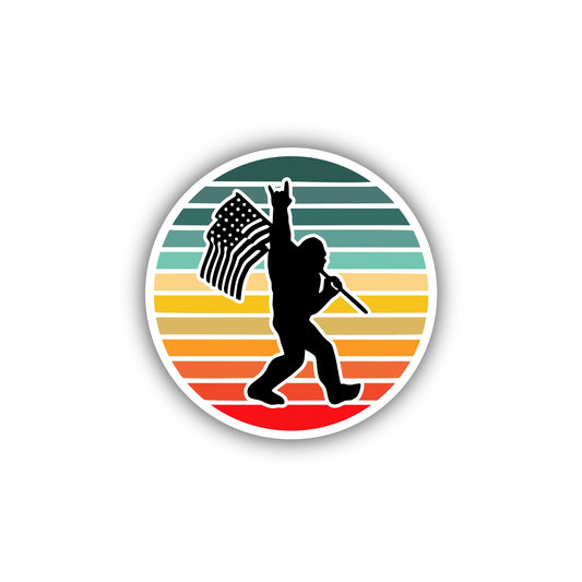 Big Foot USA Hard Hat Sticker Decal