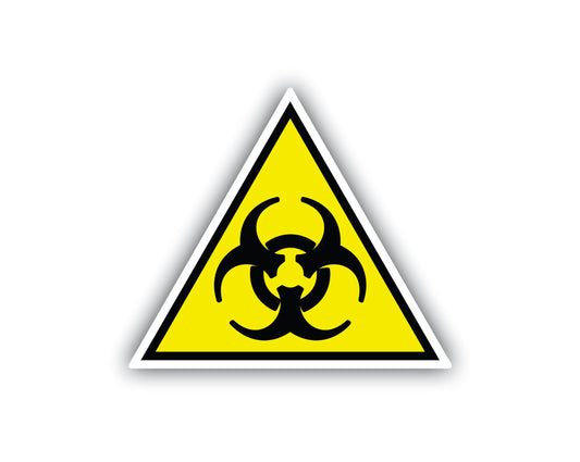 Bio Hazard Hard Hat Sticker Decal