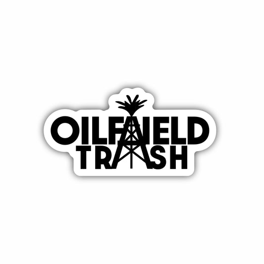 Oilfield Trash Hard Hat Sticker Decal